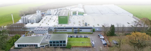 Aerial view of office